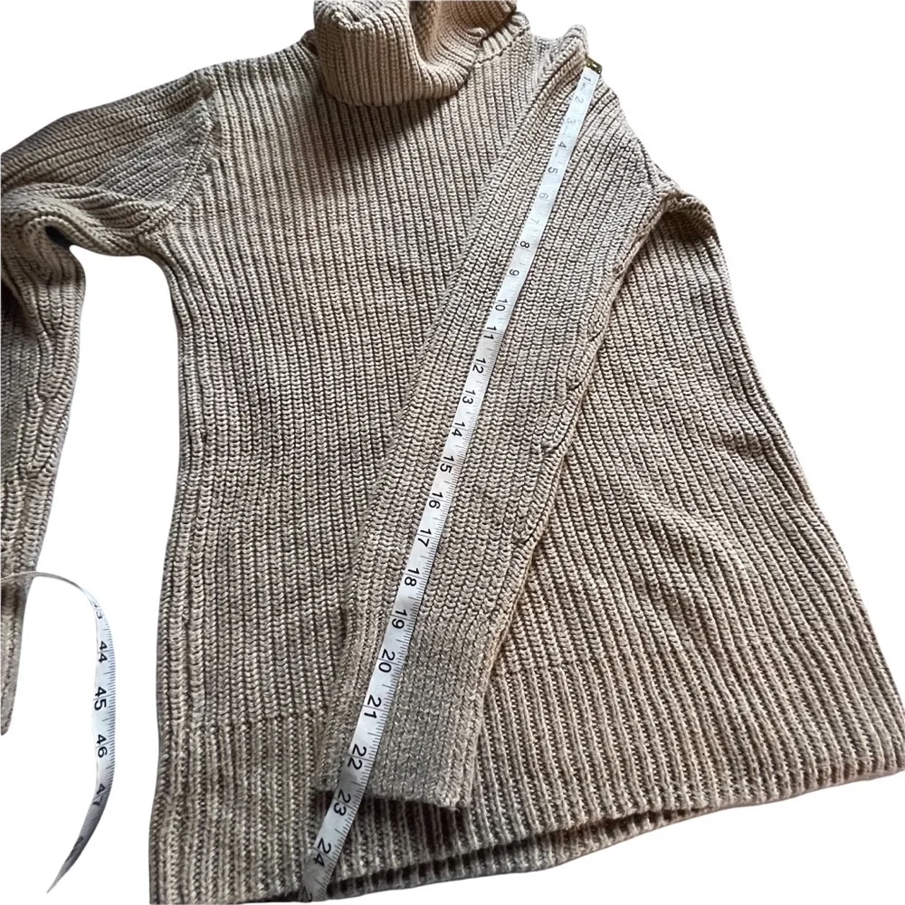 Abercrombie & Fitch Cowl Neck Women's Oatmeal Turtleneck Sweater size XS - Picture 8 of 12